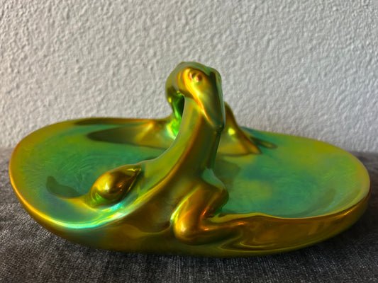 Zsolnay Eosin Lizard Dish
